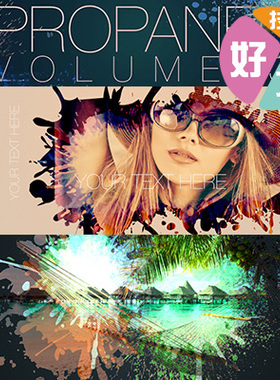 Final Cut Pro X模板 ProPanel V3 中国风水墨飞溅遮罩视频展示