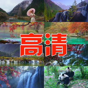 全高清视频【九寨沟风光】黄龙藏区高原雪山藏民熊猫实拍影视素材