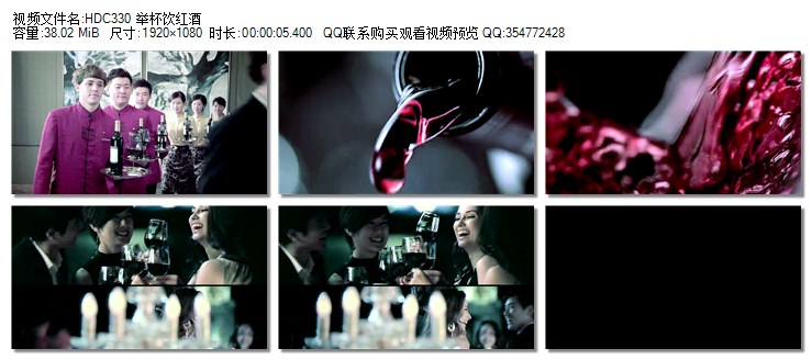 高清实拍视频素材-HDC330 举杯饮红酒.mov