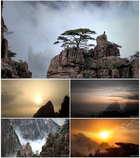 黄山风景风光迎客松云海仙境高清宣传片视频素材高清实拍视频