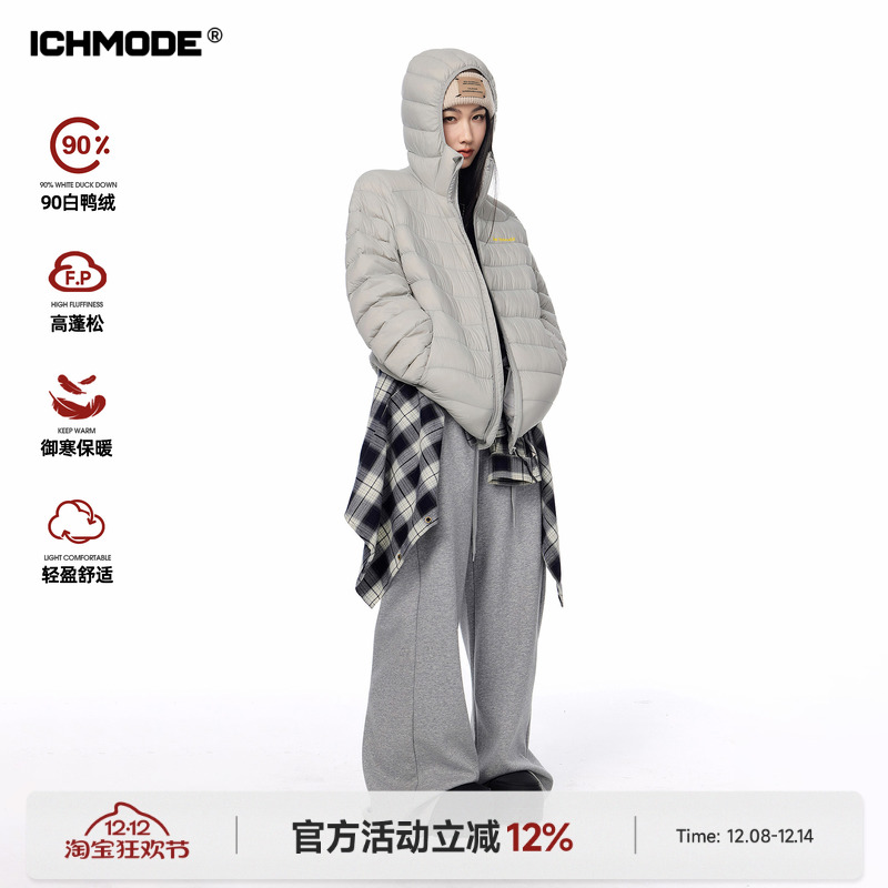 美式防寒排骨羽绒服女连帽外套