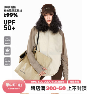 防晒衣女2024夏季 UPF50 MODE插肩袖 休闲外套 防晒罩衫 薄款 新款 ICH