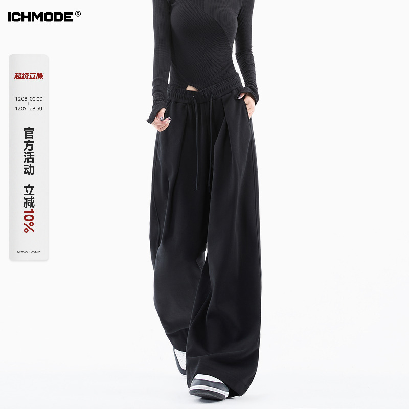 美式宽松百搭松弛感休闲裤女