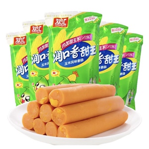 双汇润口香甜王玉米肠香肠240g火腿肠烤肠零食休闲即食小吃整箱批