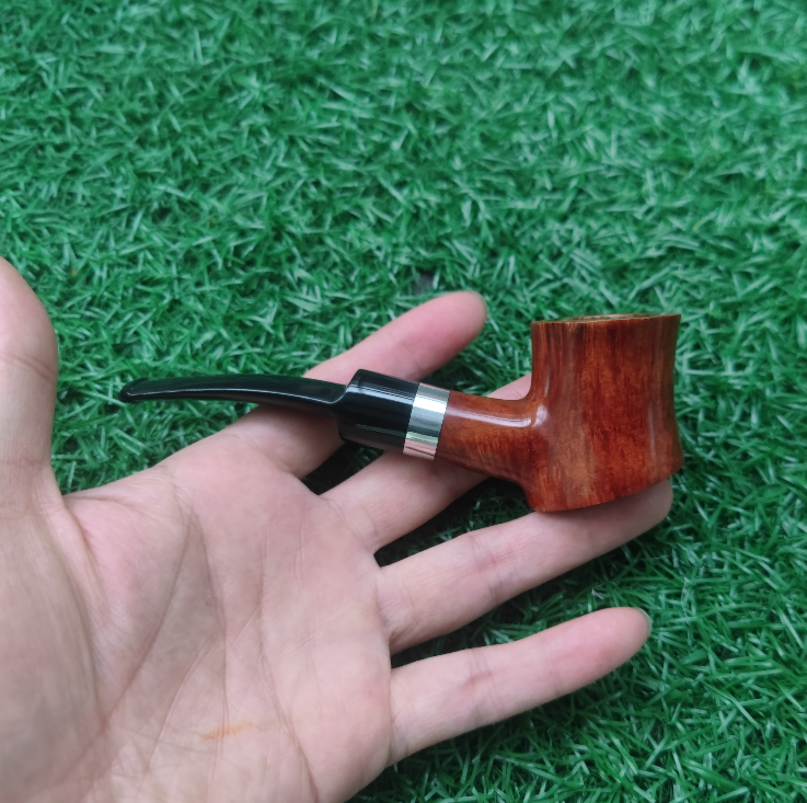 意大利进口石楠木手工实木中号经典款锤子款桌斗9MM烟道弯式烟斗