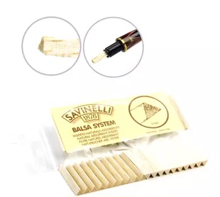 沙芬滤芯6mm木过滤芯金砖轻木滤芯烟斗丝配件烟丝斗粮嘴烟嘴20个