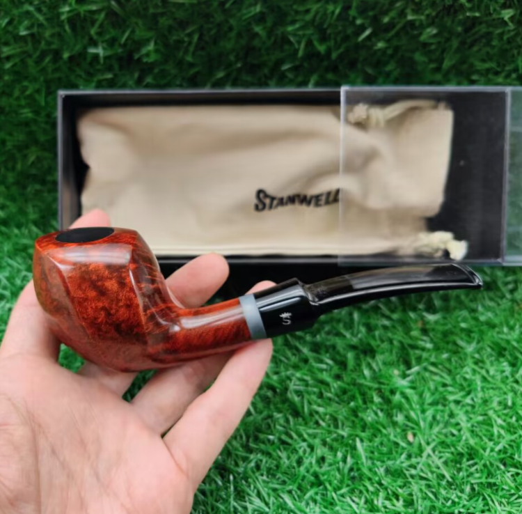 丹麦进口STANWELL史丹威石楠木168号烟斗9MM银圈复兴系列礼盒装