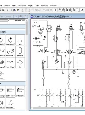 FluidSIM3.6中文版液压气动软件电气仿真学习视频教程绘图设计