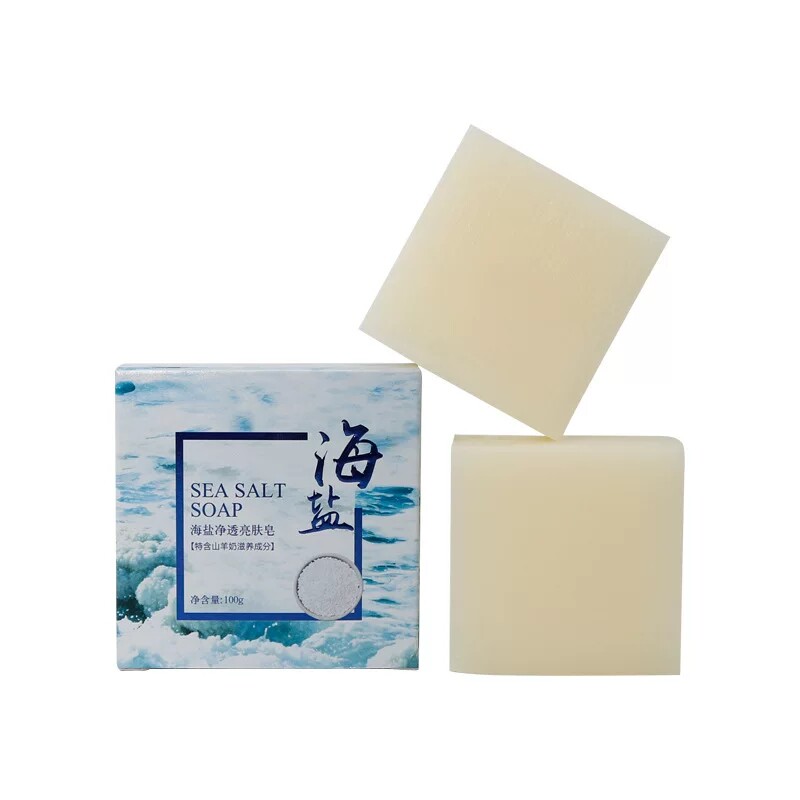 海盐皂除螨杀菌全身正品脸部背部天然控油去痘后背洗脸粉刺去螨虫