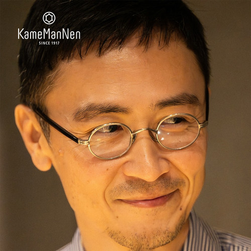日本KameManNen万年龟圆框眼镜架
