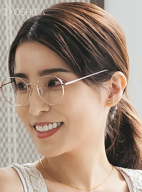 日本设计吉田京眼镜框男女复古纯钛超轻小脸全框近视眼镜架60063