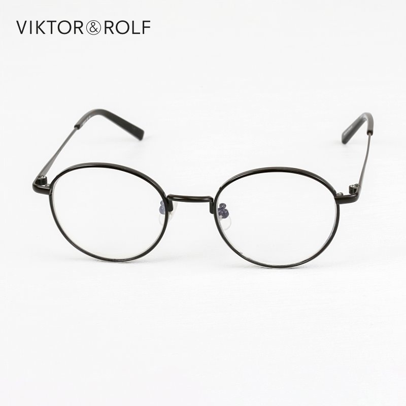 VIKTORROLF圆框高度数小脸眼镜