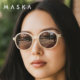 小脸太阳镜FREE 韩国MASKA墨镜男女款 高级感防紫外线圆框时尚 EDEN