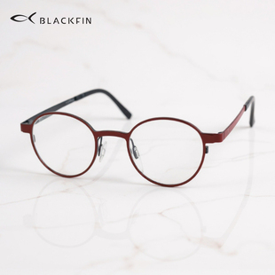 Blackfin眼镜框45mm超轻小脸纯钛复古小圆框近视男女眼镜架BF811