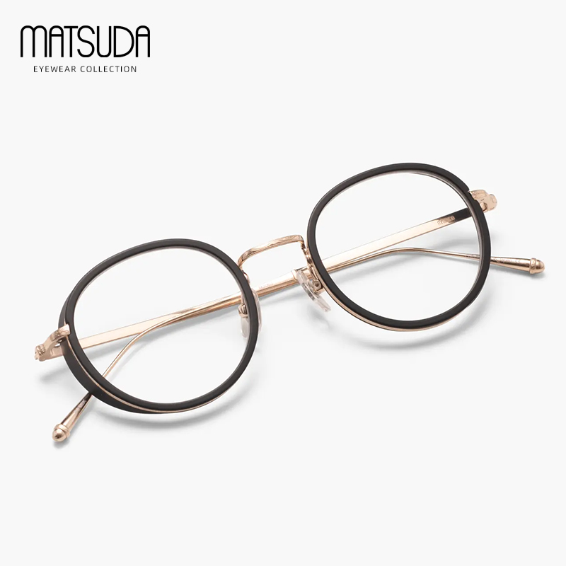 Matsuda/松田光弘全框纯钛眼镜框