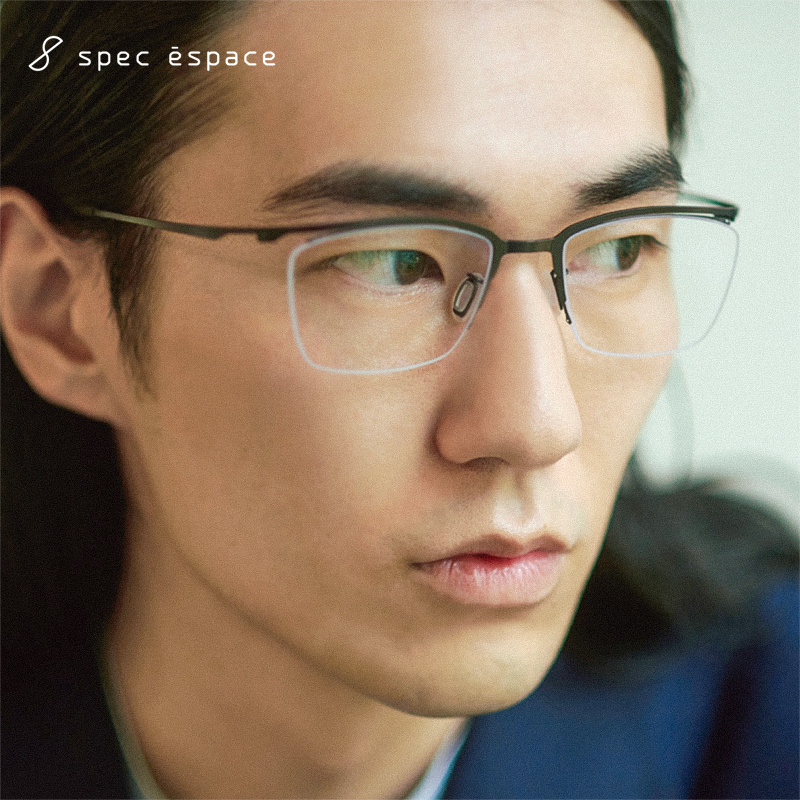 日本SpecEspace商务半框眼镜架
