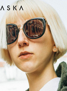 韩国MASKA墨镜女款高级感猫眼防紫外线潮流防晒大框太阳镜Rowena