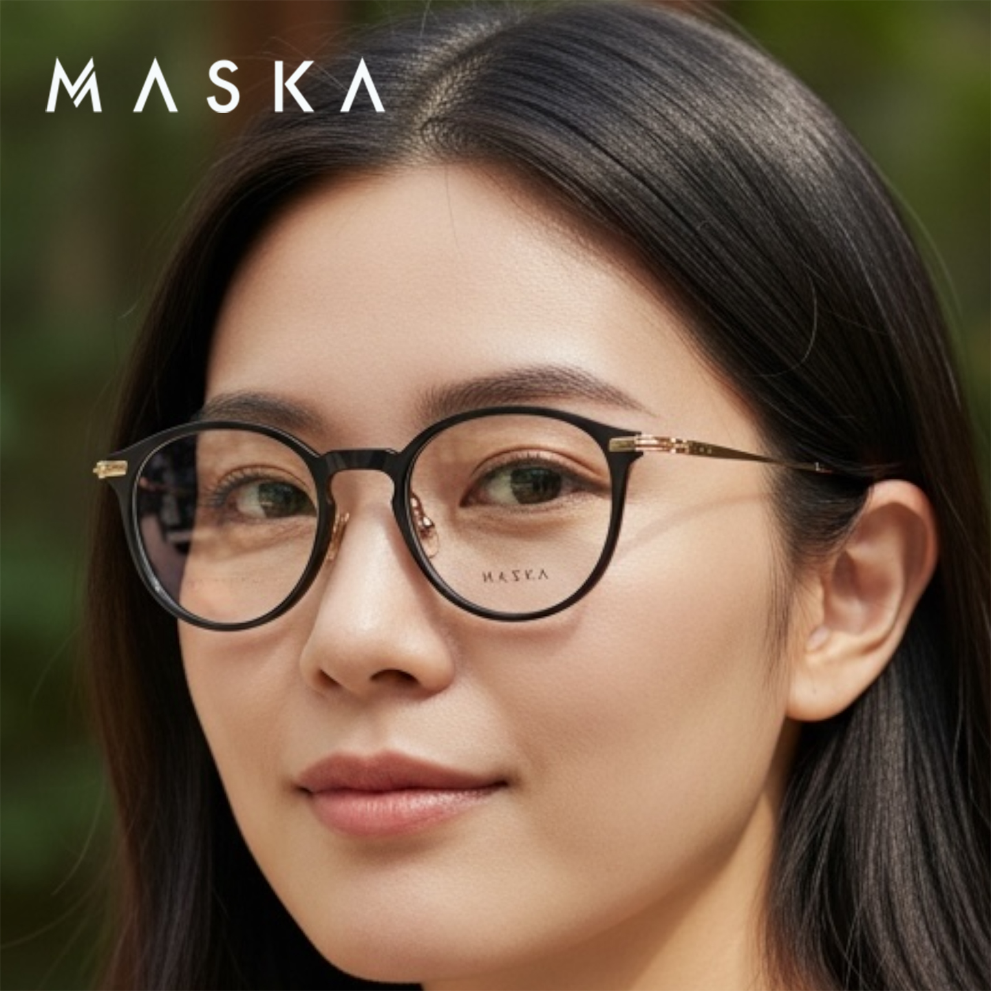 韩国MASKA浅色透明纯钛眼镜框