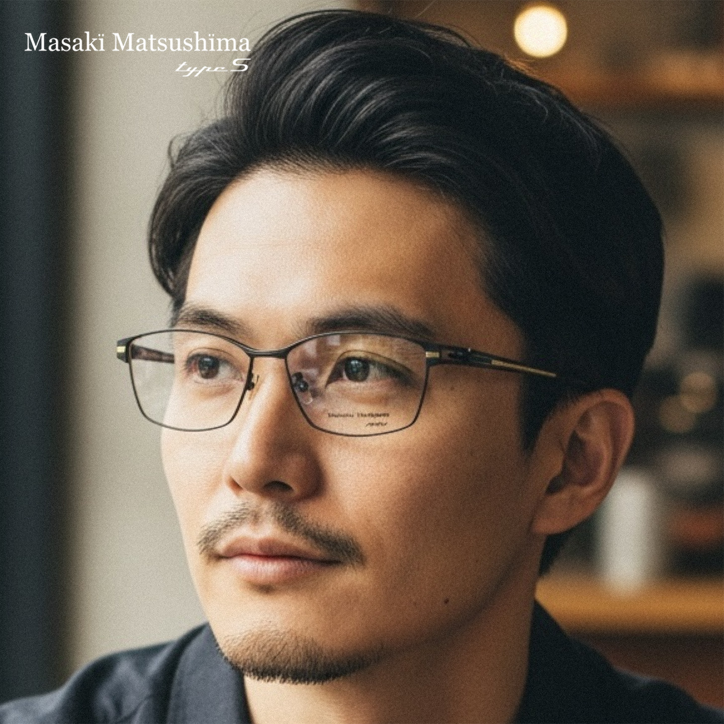 日本MASAKI松岛正树纯钛加宽眼镜