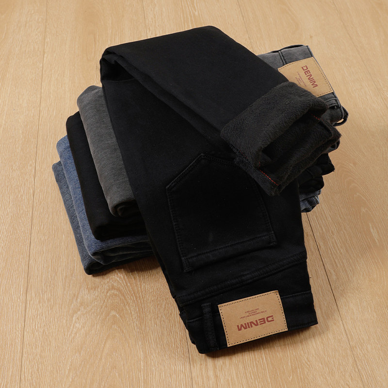 黑色加绒加厚小脚牛仔裤女紧身2025秋冬新款保暖弹力修身显瘦铅笔,女装/女士精品,牛仔裤,淘宝优惠券,粉丝福利购,淘宝优惠卷