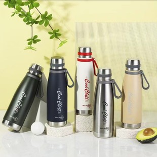 304不锈钢可乐瓶保温杯户外男女水壶便携带滤网水瓶22年新款杯