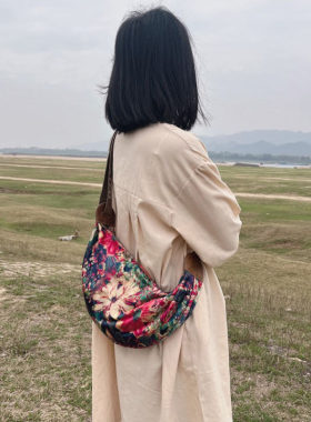 妈妈女士百搭单肩休闲时尚帆布包