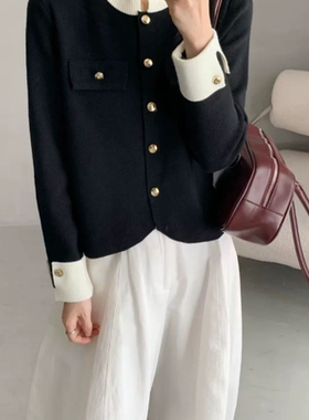 2025新款小香风外套女秋冬高级感气质名媛短款上衣