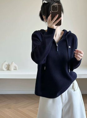 2025新款韩版宽松显瘦圆领长袖针织衫女百搭休闲毛衣上衣