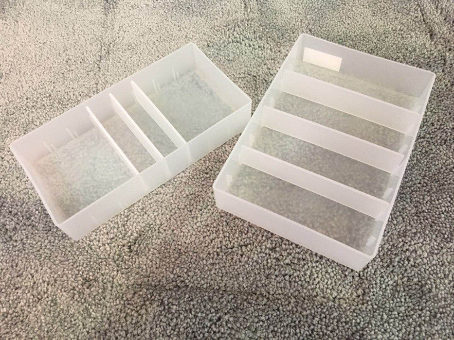 서랍 분류 수납상자 화장품 분리형 칸막이 일식 간이 데스크탑 소모품 수납 반투명 정리함