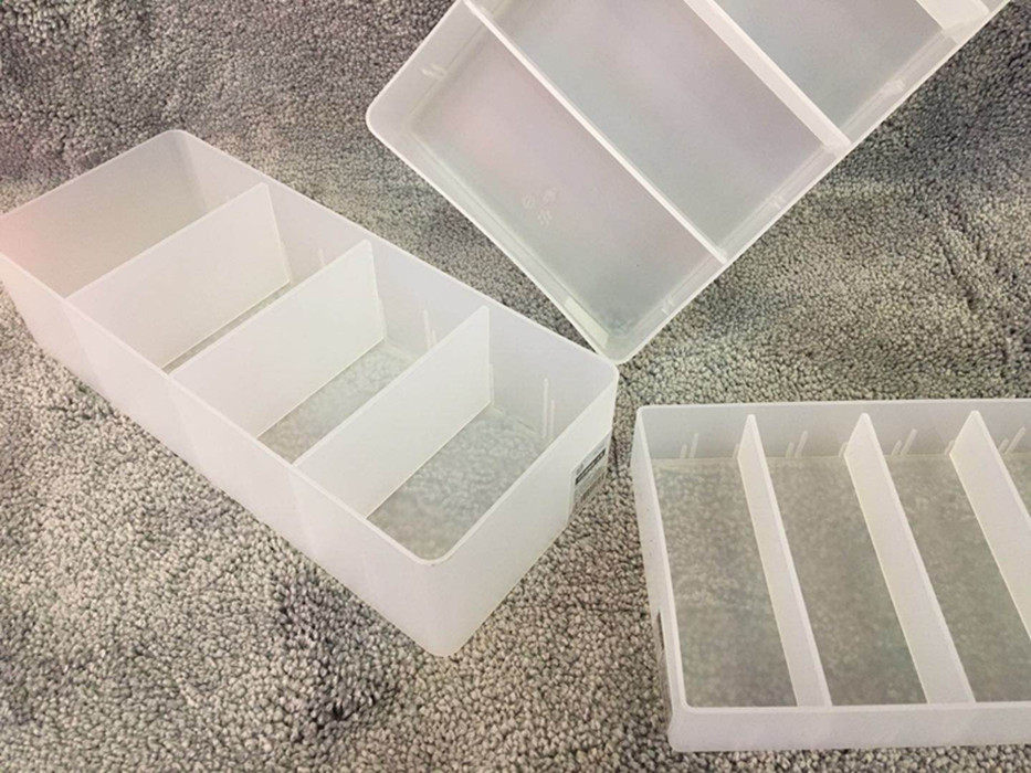 서랍 분류 수납상자 화장품 분리형 칸막이 일식 간이 데스크탑 소모품 수납 반투명 정리함