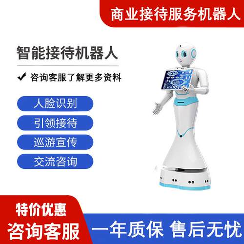 业务商用服务办理智能咨询机器人迎宾引导前台带领