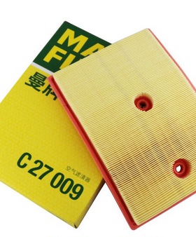 MANN 曼牌 空气滤清器C27009适用奥迪A3凌渡高尔夫7明锐野帝速派