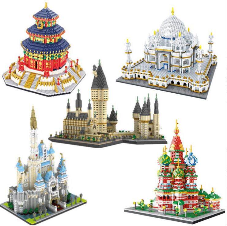泰姬陵微积木小颗粒拼装模型玩具成人高难度世界著名建筑兼容乐高
