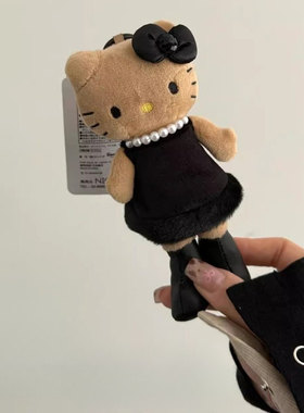 日本50周年展长腿kitty猫书包挂件kt公仔包包挂饰钥匙扣可爱玩偶
