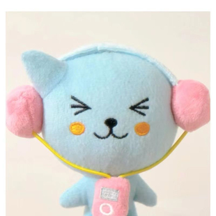 日本小红书同款酷儿毛绒玩偶公仔挂件10cm耳机酷儿玩具包包挂饰