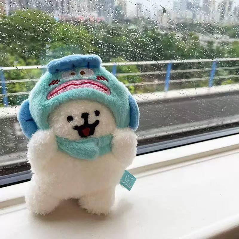 山吉线条小狗挂件小狗头套钥匙扣