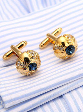 酷立袖扣 优质捷克钻袖钉 奢华袖口xiukou制服纽扣 Cufflinks 161