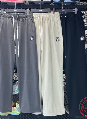 2025秋冬款李宁男子卫裤款反伍加绒宽松直筒运动长裤 AKLV217 781