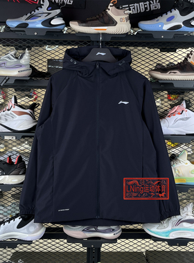 李宁2026春季新款风衣男子休闲舒适立体防泼水运动风衣AFDW079