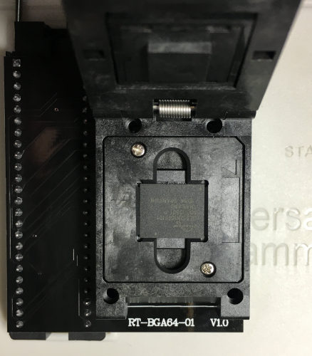 RT809H弹跳座RT-BGA64-01 1.0mm间距烧录座送2种限位框两种底板