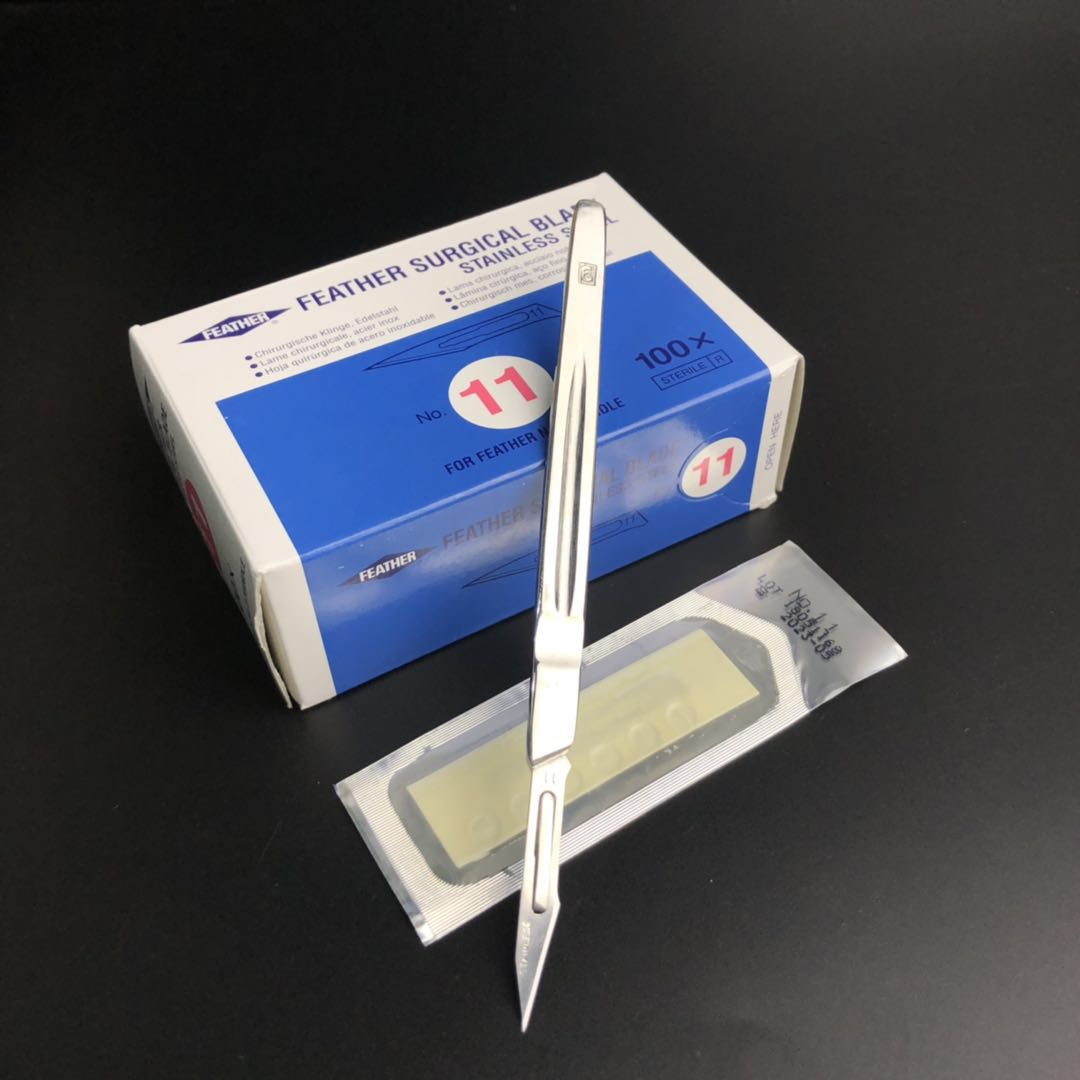 日本原装进口FEATHER羽毛飞勒牌11号 手术刀片维修雕刻刀羽毛刀片