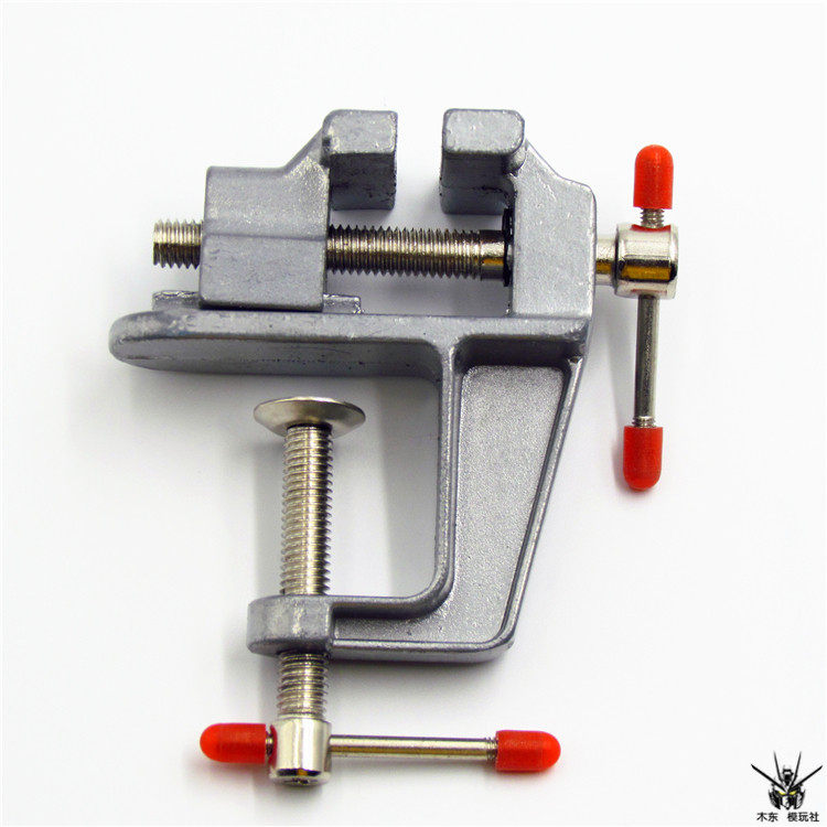 迷你小型台钳台夹 老虎钳DIY模型工具文玩木工雕刻台虎钳平口钳