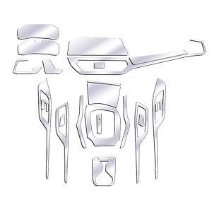 适用宝马4系425i 430i内饰贴膜改装中控导航屏幕仪表盘透明保护膜