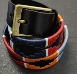 手工串线真皮 马术腰带