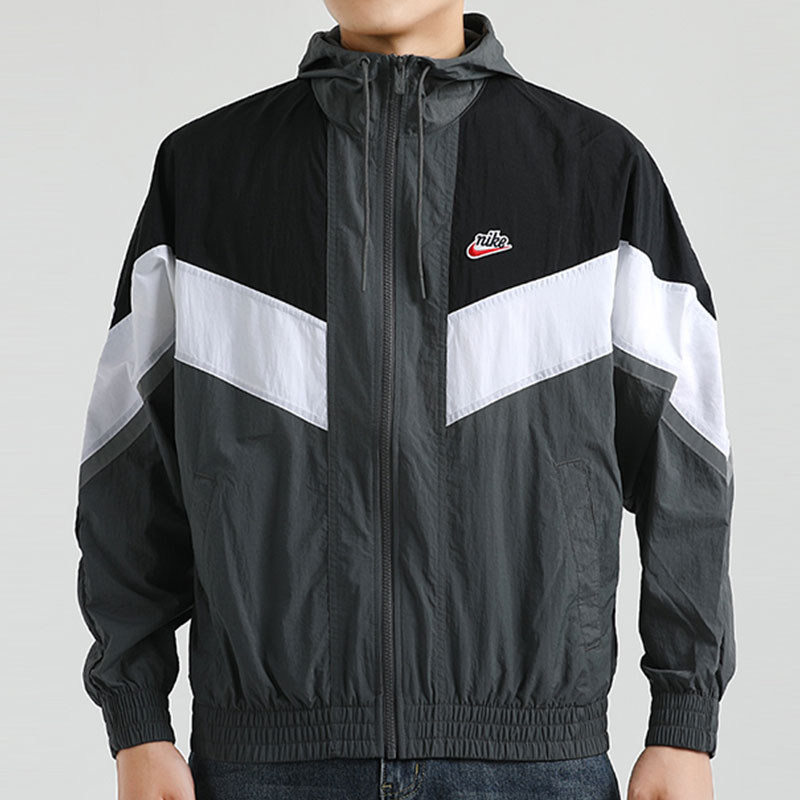 nike耐克夹克男装2022秋季新款撞色拼接运动服跑步休闲外套cz0782
