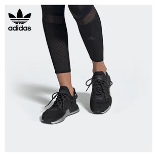 Adidas阿迪达斯三叶草女鞋 FW5449 R1运动跑步鞋 NMD