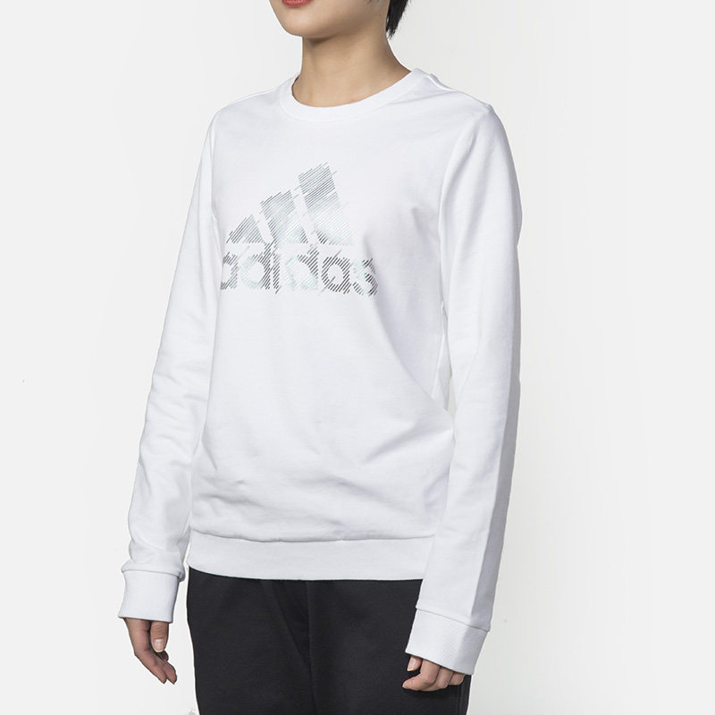 阿迪达斯卫衣女连帽 2021秋季新款正品运动上衣休闲宽松长袖t恤女