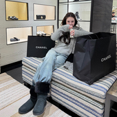 宽松长裤 tingtings 女冬季 加厚保暖直筒裤 复古浅色裤 子加绒牛仔裤