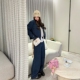 上衣蓝色牛仔裤 tingtings 女早秋新款 女装 小香风外套裤 子牛仔套装