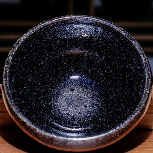 古法龙窑柴烧建盏茶杯主人杯纯手工黑釉星空钵型复古高端盏